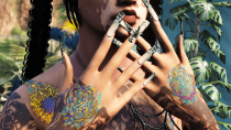 万圣节指甲贴图 MOD v1.0 [Add-On]