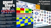 【GTA5硬核】UK警察/紧急服务纹理模板 0.7：打造逼真的英国警车和救护车
