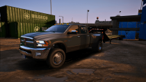 【GTA5载具】2010款道奇RAM 3500 & PJ鹅颈拖车：全能工作伙伴，细节拉满的重型卡车评测