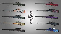 GTA5 CS:GO AWP 高精度狙击枪 MOD (含九种皮肤)