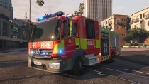 【GTA5载具】2017伦敦消防局奔驰Atego消防车：极致还原，性能卓越的应急救援利器