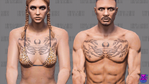 月手纹身躯干 MOD v1.0 [Add-On]