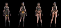 A8黑色女忍 & 白色女忍服装MOD