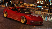 【GTA5载具】Mazda RX7 Rocket Bunny：洛圣都最炸街的改装神车，细节拉满