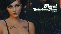 线上女角色花卉锁骨纹身 MOD v1.0 [Add-On]
