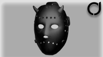带有恶魔角的曲棍球面具 MOD v1.0 [Add-On]