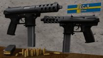 GTA5 MOD：Intratec TEC-9 (4K纹理+动画修正版)