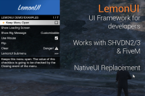GTA5开源UI库 - LemonUI: Open Source UI Library 2.2