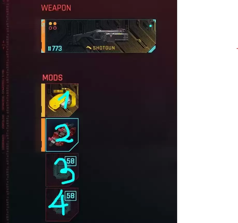 插槽 - 更多的武器Weapon Mod 插槽
