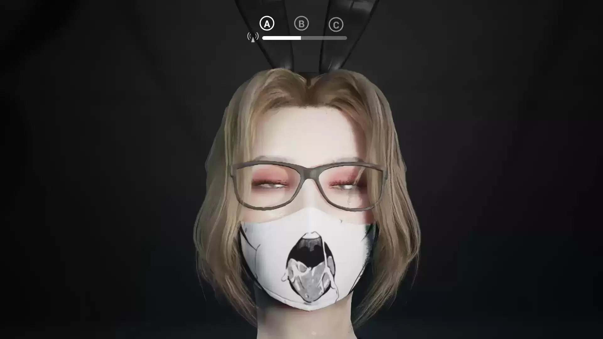 Ahegao 围裙面膜
