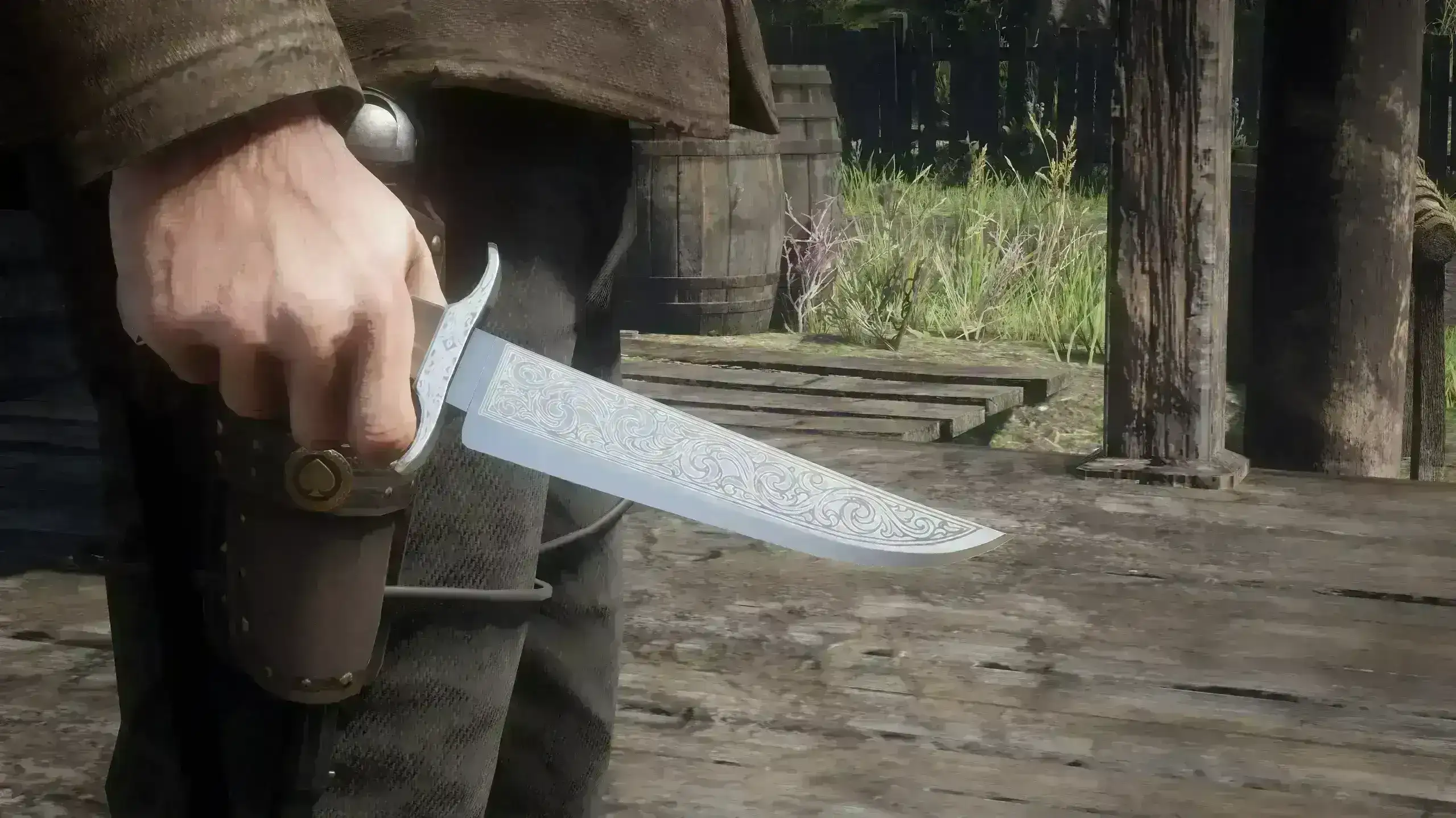 4814.webp 雕刻版达奇的刀替换原版狩猎刀 Engraved Dutch's Knife