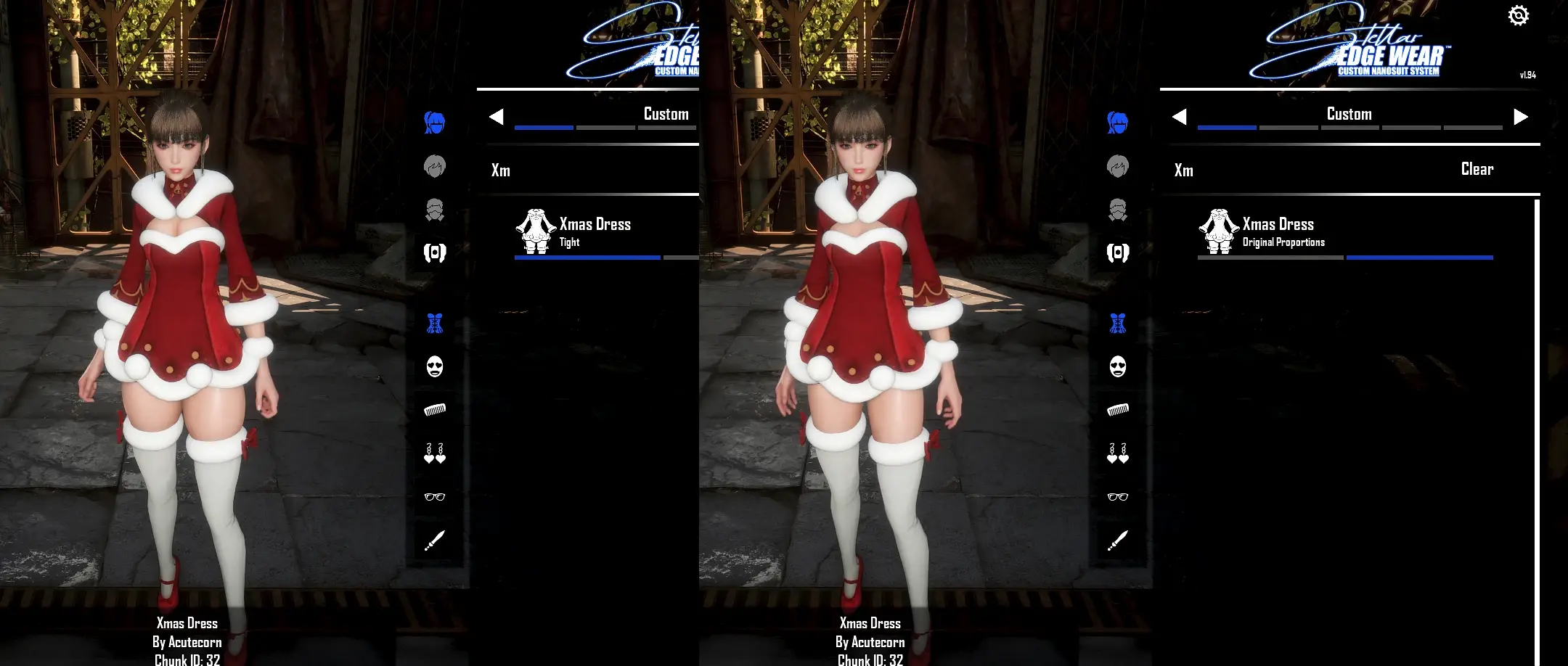 6803.webp 剑星Xmas Dress圣诞连衣裙MOD实测:56M体积掉8帧,ChunkID32撞车率80%,拍照党可冲,速通党慎入