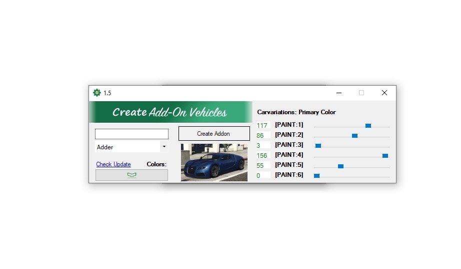 【GTA5神器】Addon Vehicles Creator v1.5:轻松创建自定义车辆DLC