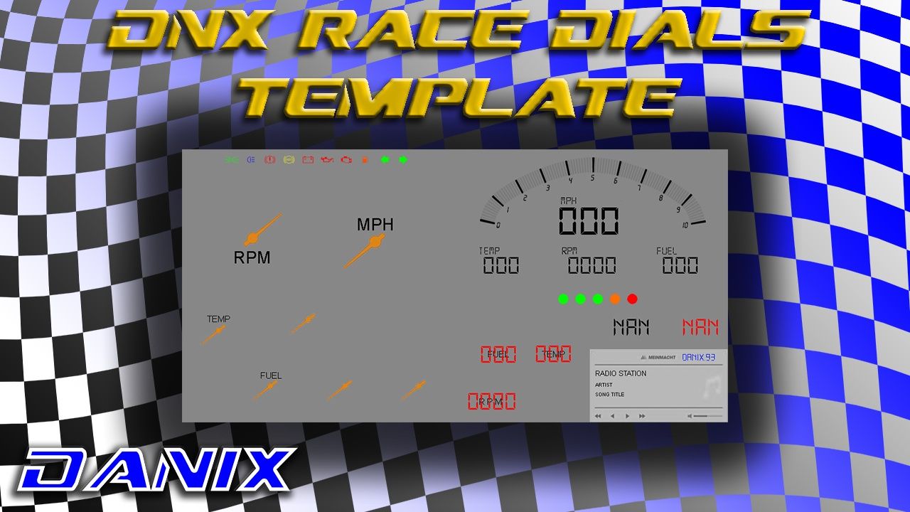 【GTA5进阶】DNX Race Dials 模板:让仪表盘更酷炫