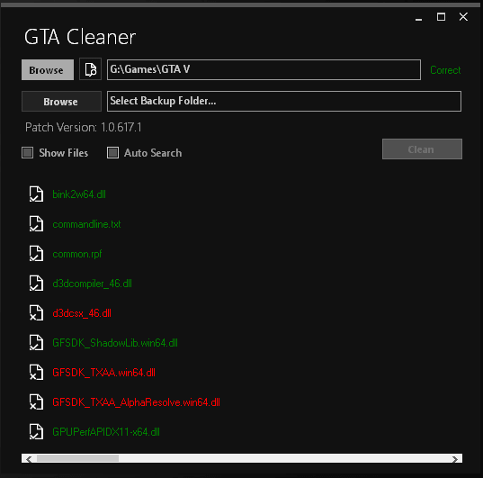 GTA5 清理神器:GTA Mod Removal 1.0.0.0,轻松备份和卸载 MOD