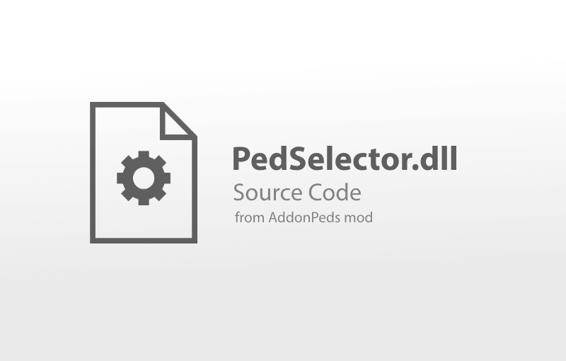 GTA5 MOD评测 | PedSelector.dll from AddonPeds: 自己动手丰衣足食
