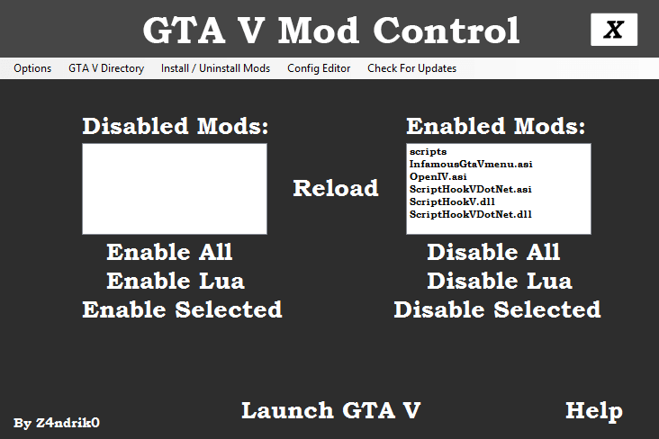 【GTA5实用】Simple Mod Control 2.1:轻松管理MOD,让游戏更省心