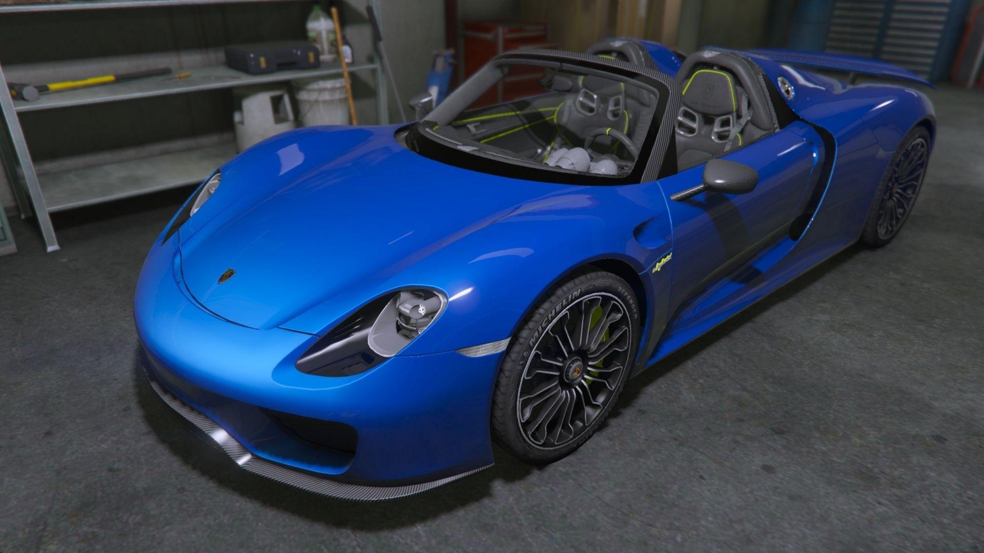 【GTA5载具】2014款保时捷918 Spyder 高清版 V1.0:梦想中的插电混动超跑