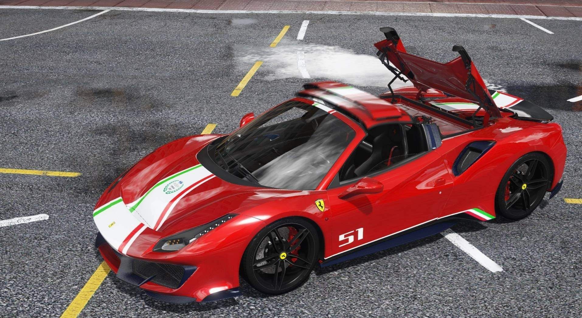 【GTA5载具】2019款法拉利488 Pista Spider:洛圣都最震撼的敞篷超跑