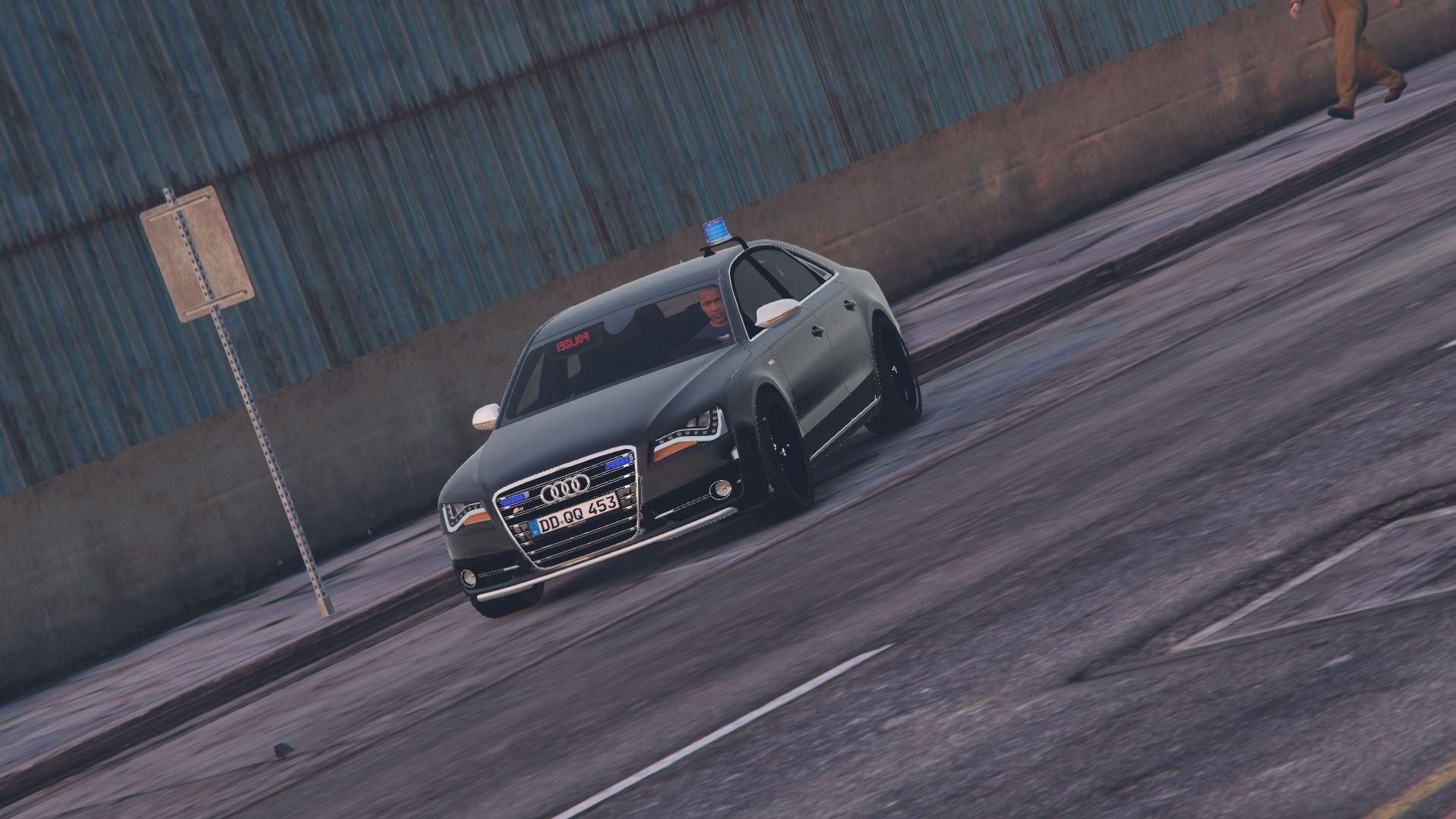 【GTA5载具】奥迪 S8 FBI 特工版:洛圣都最逼真的警车改装