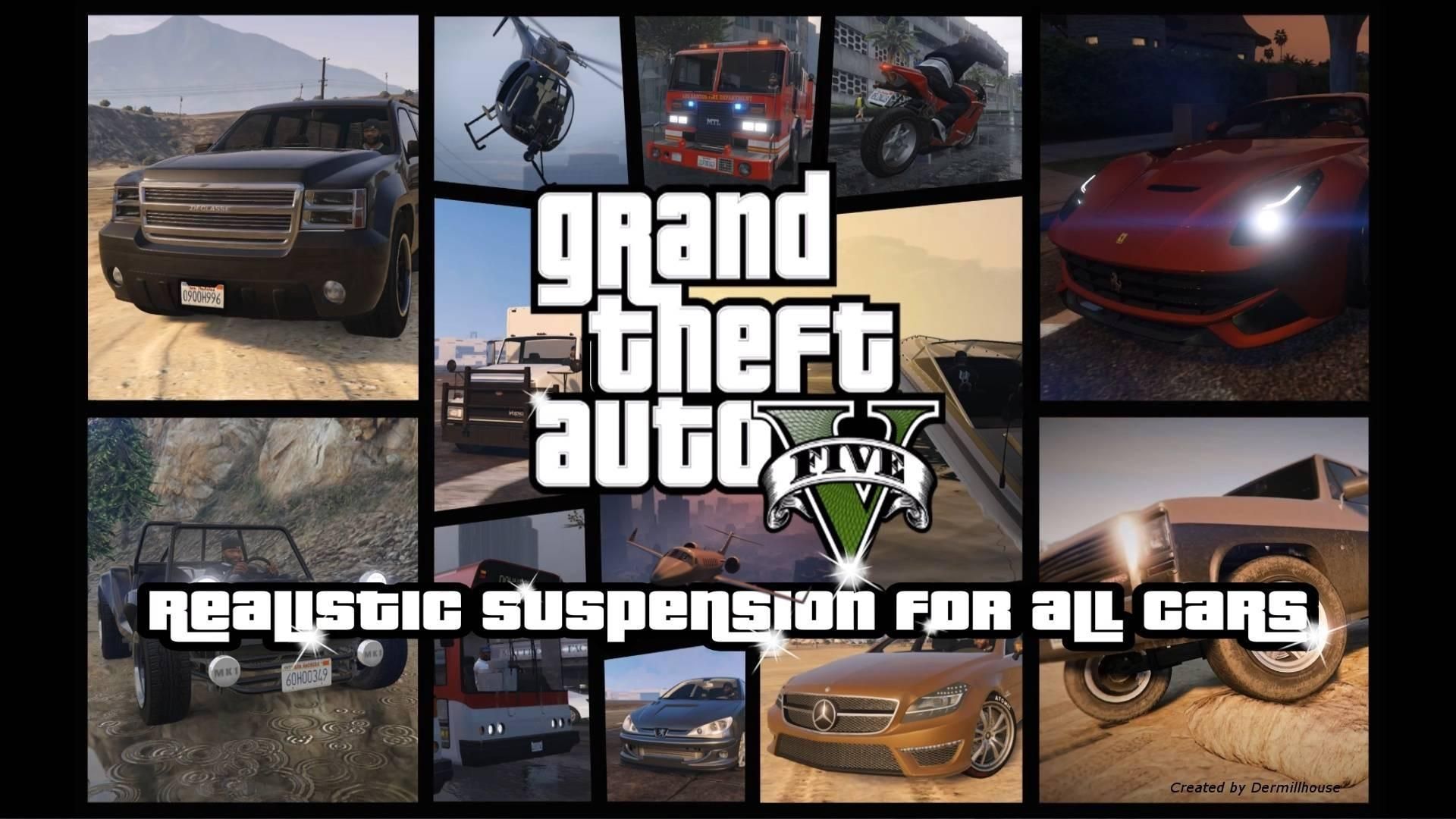 【GTA5载具】Realistic Suspension for All Cars 3.4:真实感爆棚的悬挂系统,让驾驶更逼真!