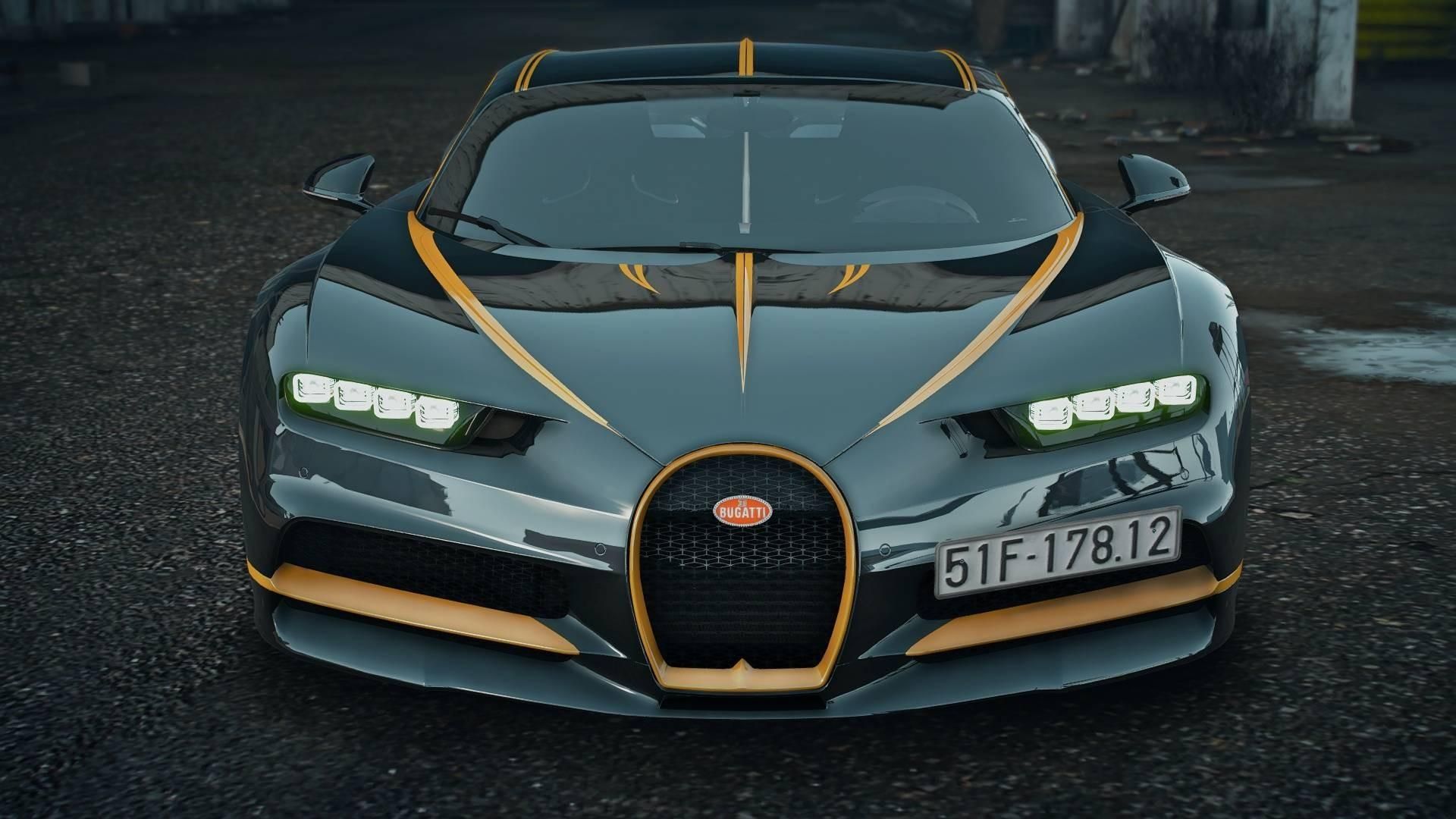 【GTA5载具】Bugatti Chiron Gold Strip:洛圣都最耀眼的黄金战车