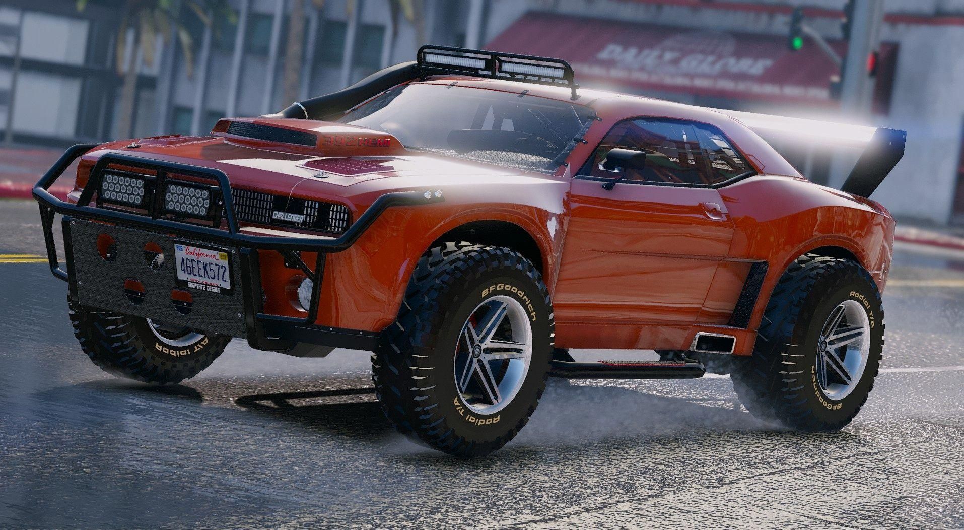 【GTA5载具】Dodge Challenger - Raid:终极警匪竞速神器,完美还原MOPAR赛车版