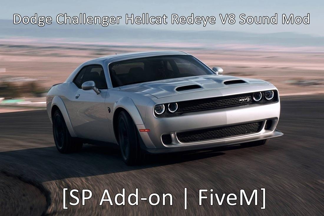 【GTA5载具】Dodge Challenger Hellcat Redeye V8 声音模组评测:震撼的V8怒吼,洛圣都最凶猛的肌肉车