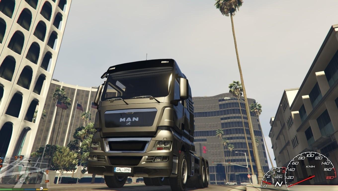 【GTA5载具】MAN TGX V8 Euro 5:洛圣都最强重型卡车,工业巨兽的完美再现