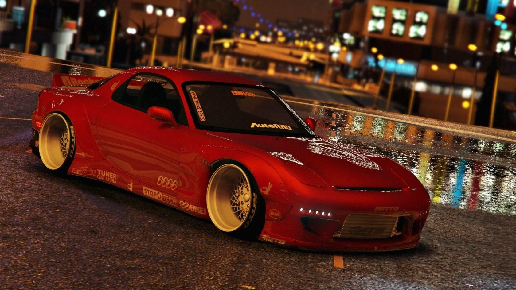 【GTA5载具】Mazda RX7 Rocket Bunny:洛圣都最炸街的改装神车,细节拉满