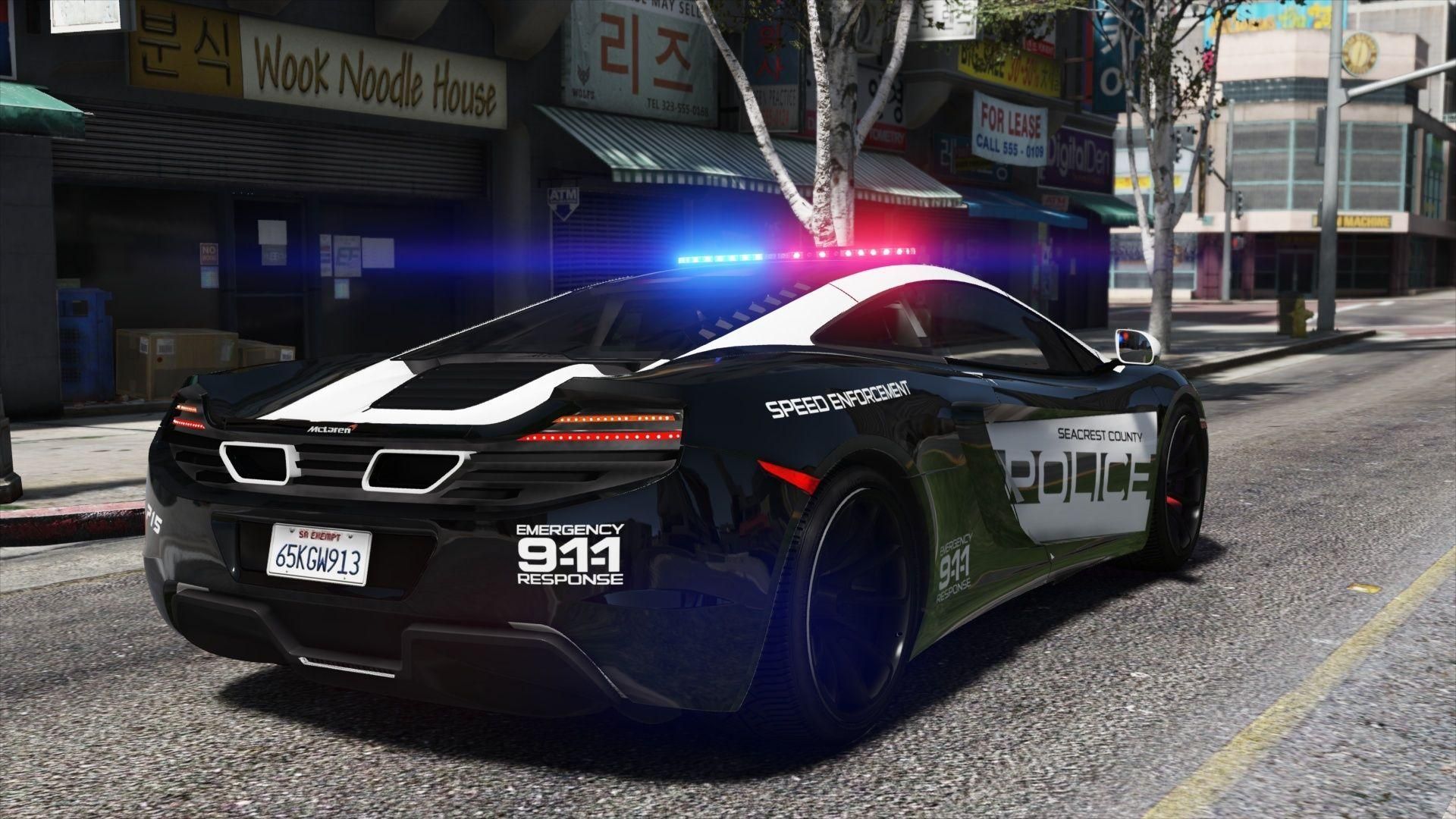 【GTA5载具】迈凯伦 MP4 12C 警车版:从《极品飞车》到洛圣都的完美复刻