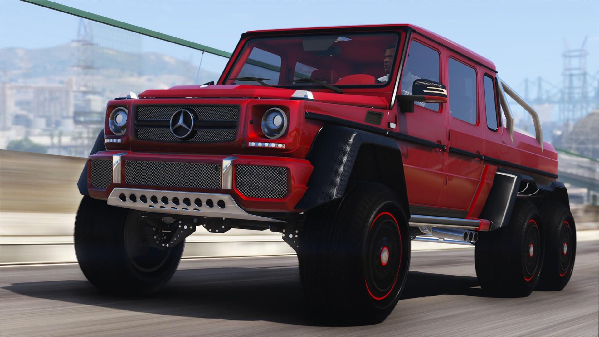 【GTA5载具】梅赛德斯-奔驰 G63 AMG 6x6:终极越野猛兽,洛圣都最强全地形王者