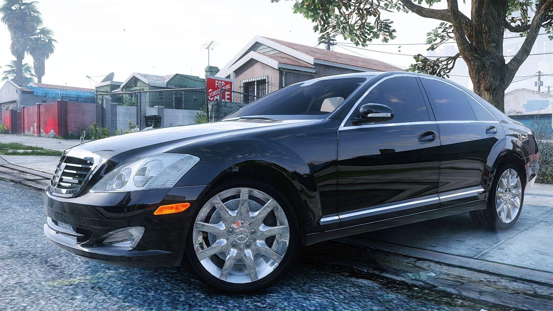 【GTA5载具】梅赛德斯-奔驰 S550 W221 (2008) :豪华商务轿车的典范之作,细节打磨精益求精
