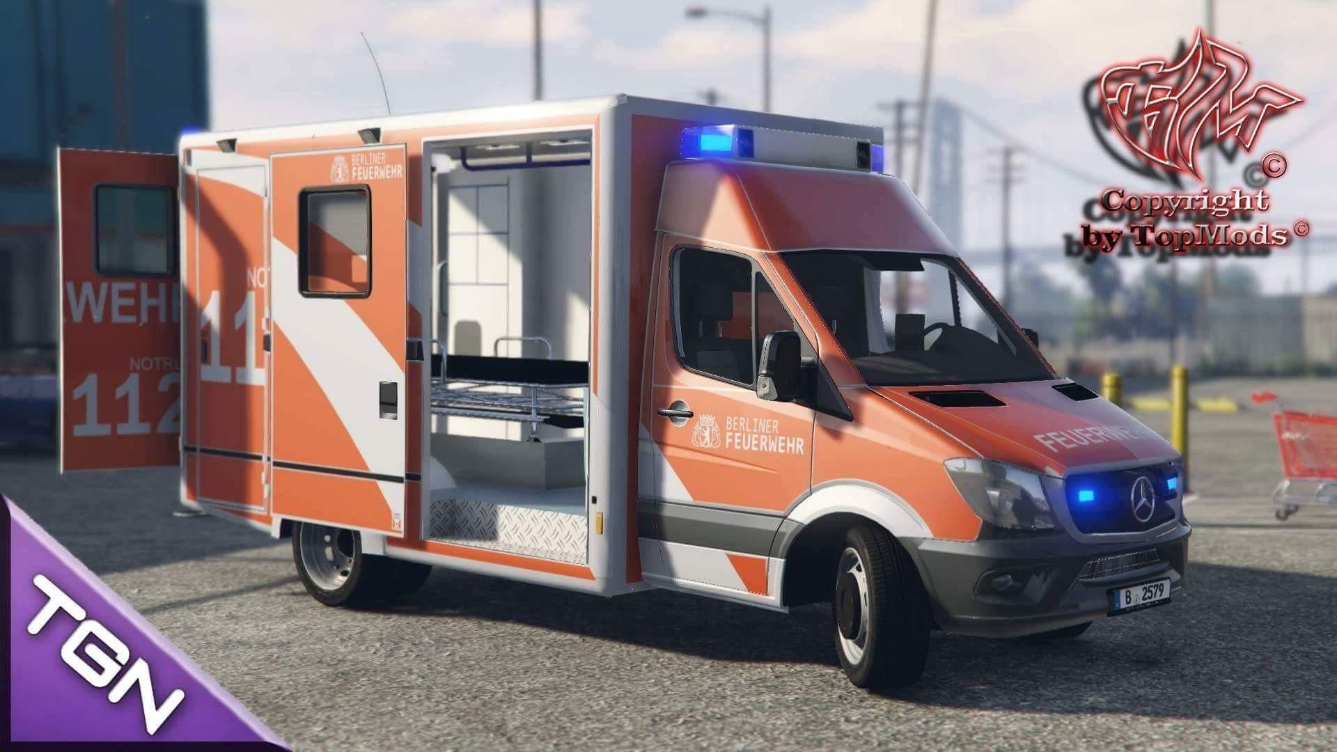【GTA5载具】梅赛德斯-奔驰Sprinter面世版柏林消防车:专业级救援利器