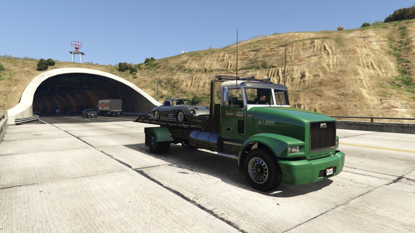 【GTA5载具】MTL平板拖车(Flatbed Tow Truck)评测:全能救援,细节满分