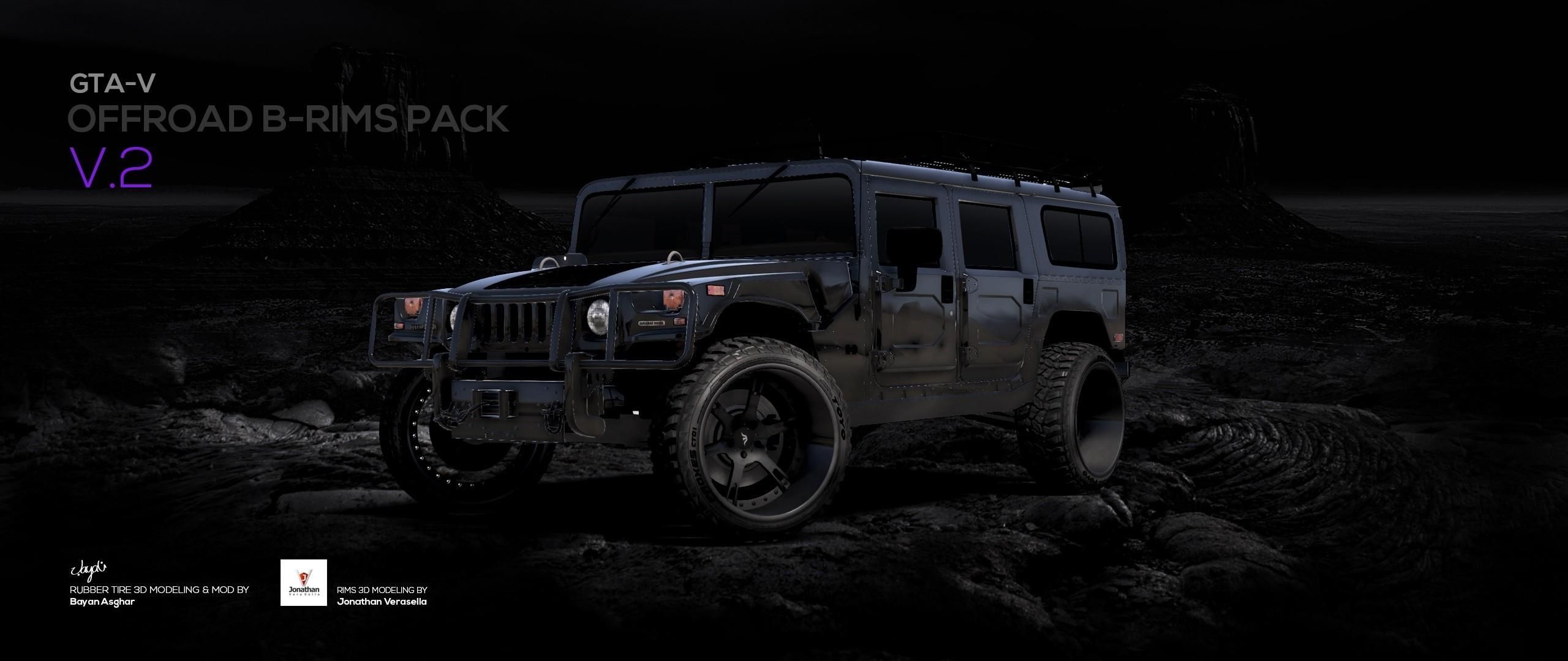 【GTA5载具】Offroad B-Rims Pack 2.0:越野车轮的全新升级,让你的SUV瞬间变身街头霸王!