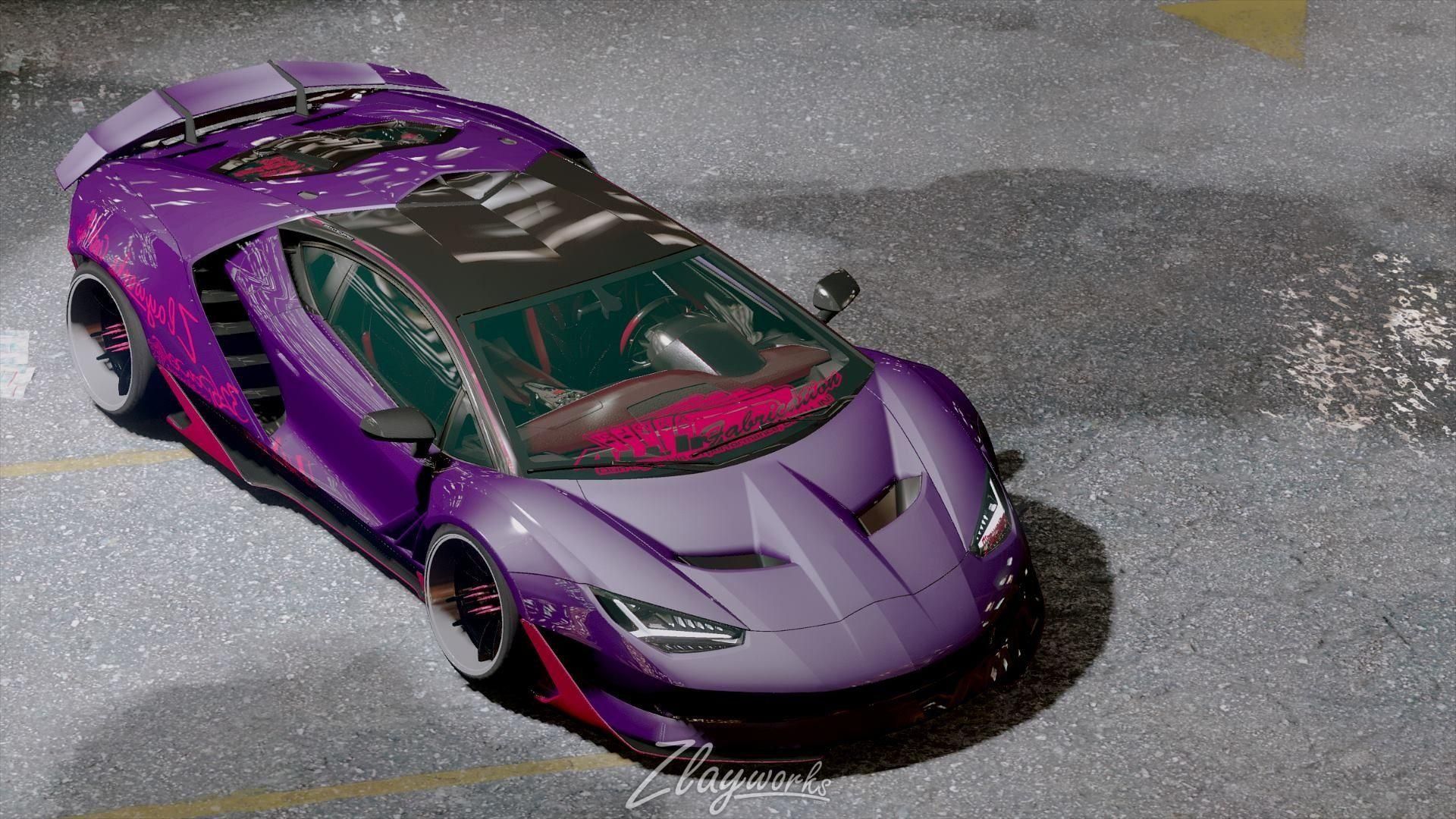 【GTA5载具】Zlayworks Lamborghini Zentenario:洛圣都最狂野的宽体怪兽