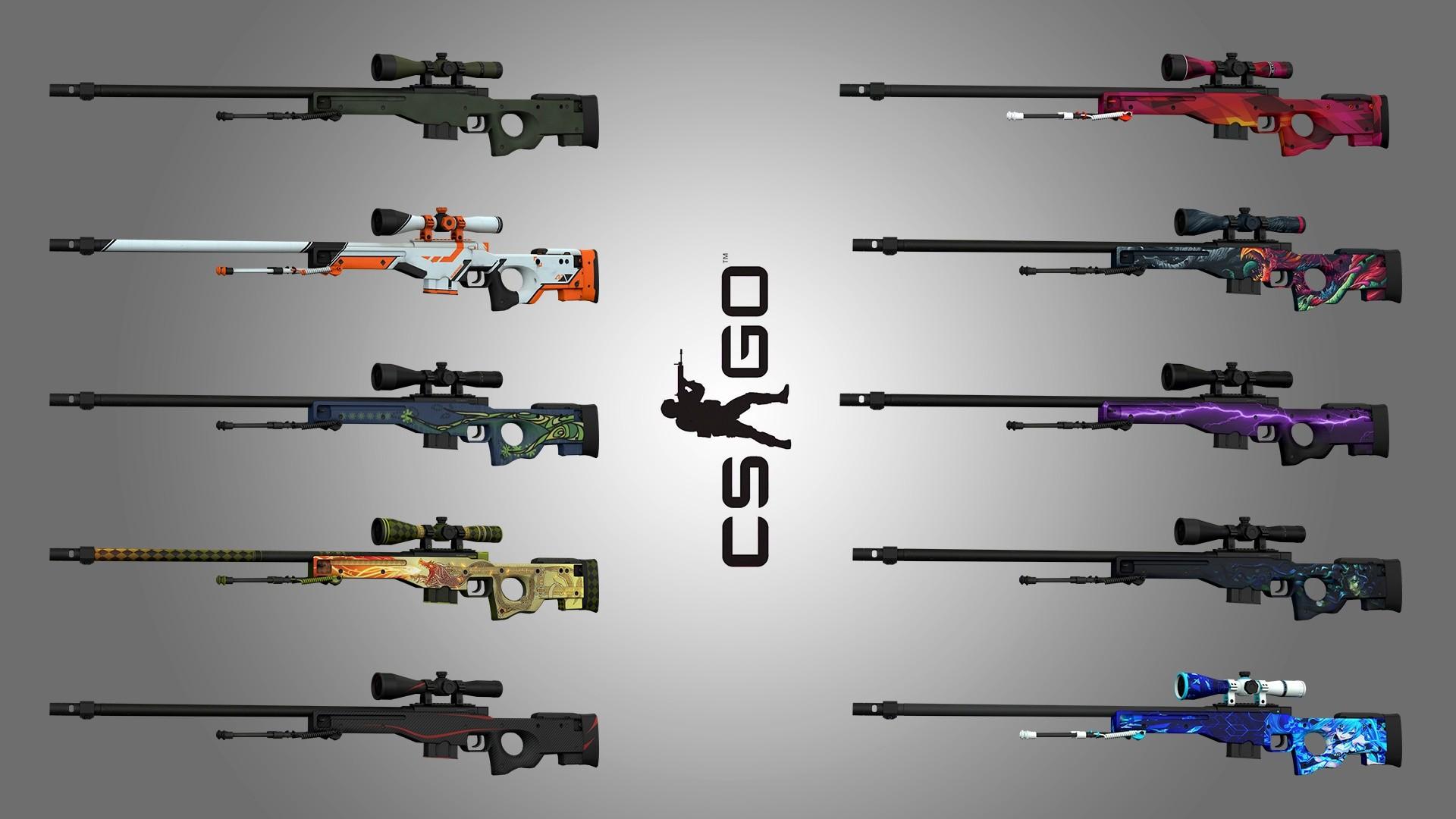 GTA5 CS:GO AWP 高精度狙击枪 MOD (含九种皮肤)
