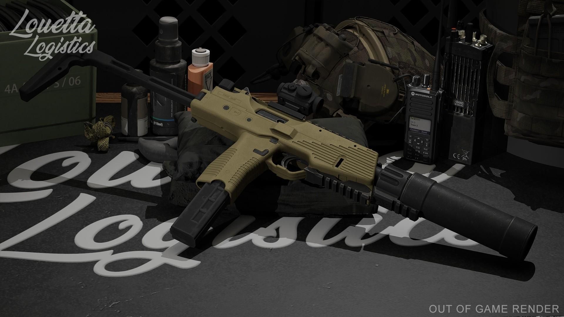 GTA5 FiveM MOD:B&T MP9 高清带消音器 & T2 准星替换版