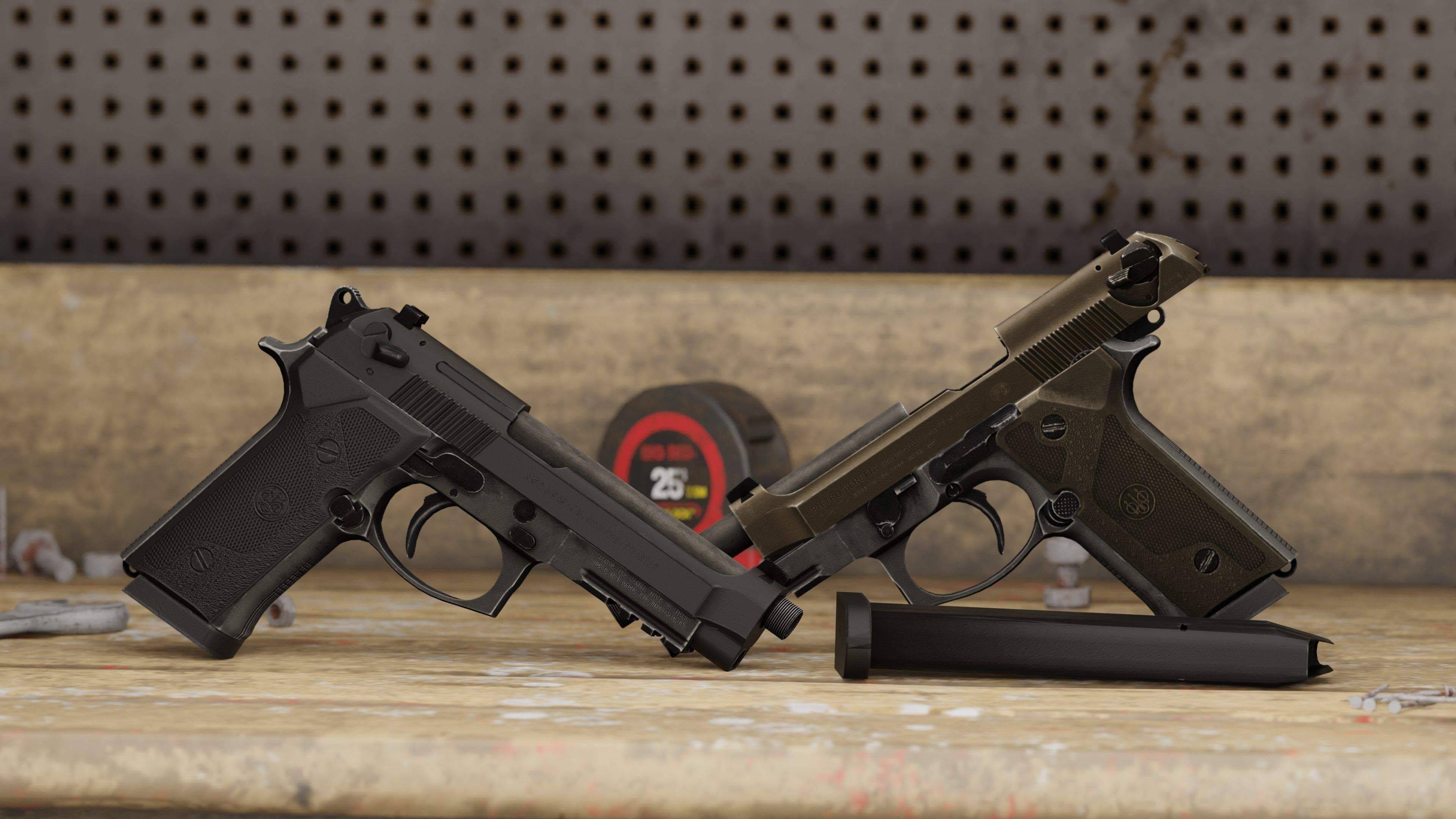 GTA5 收藏级武器改造:Beretta M9A3 高清动画版 MOD (附配件线)