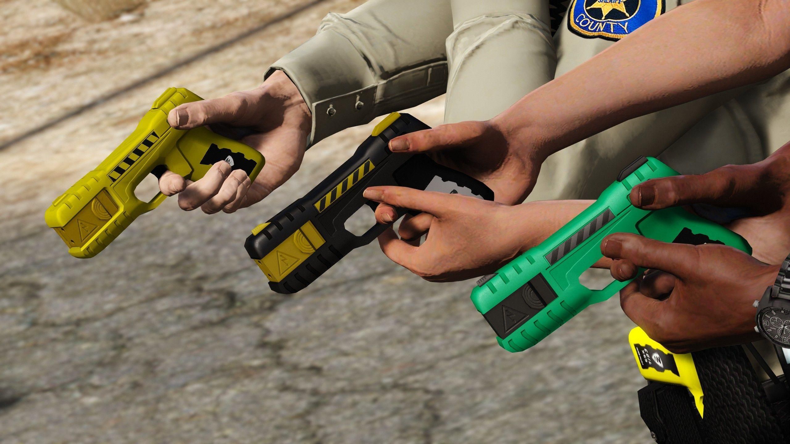 GTA5 MOD:更好看的手电筒枪 (炫彩涂装版)