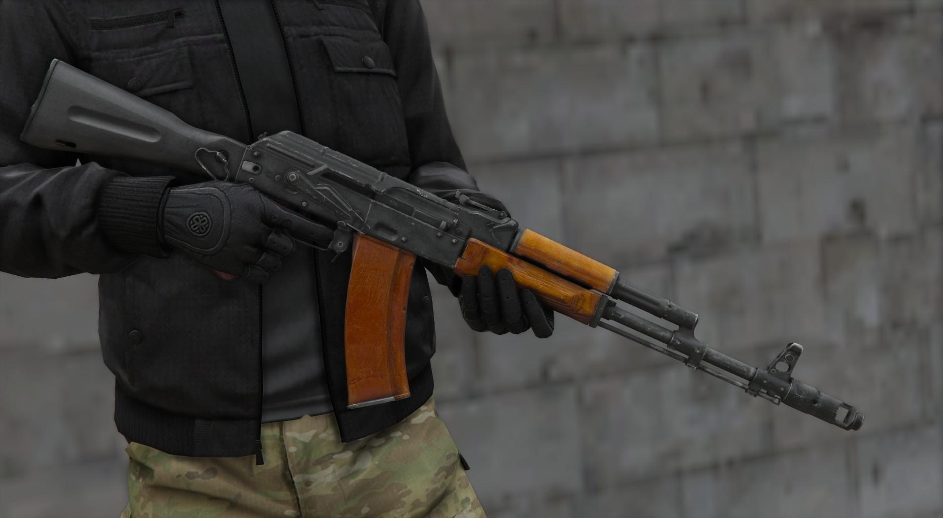 GTA5 军火库新宠:AK-74M 实战动画版 MOD (质感升级)