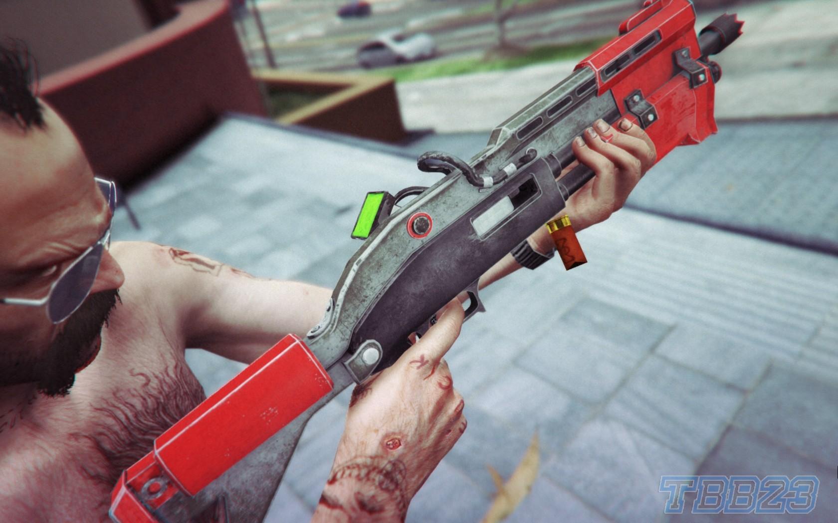 GTA5《堡垒之夜》战术霰弹枪MOD(带完整动画)
