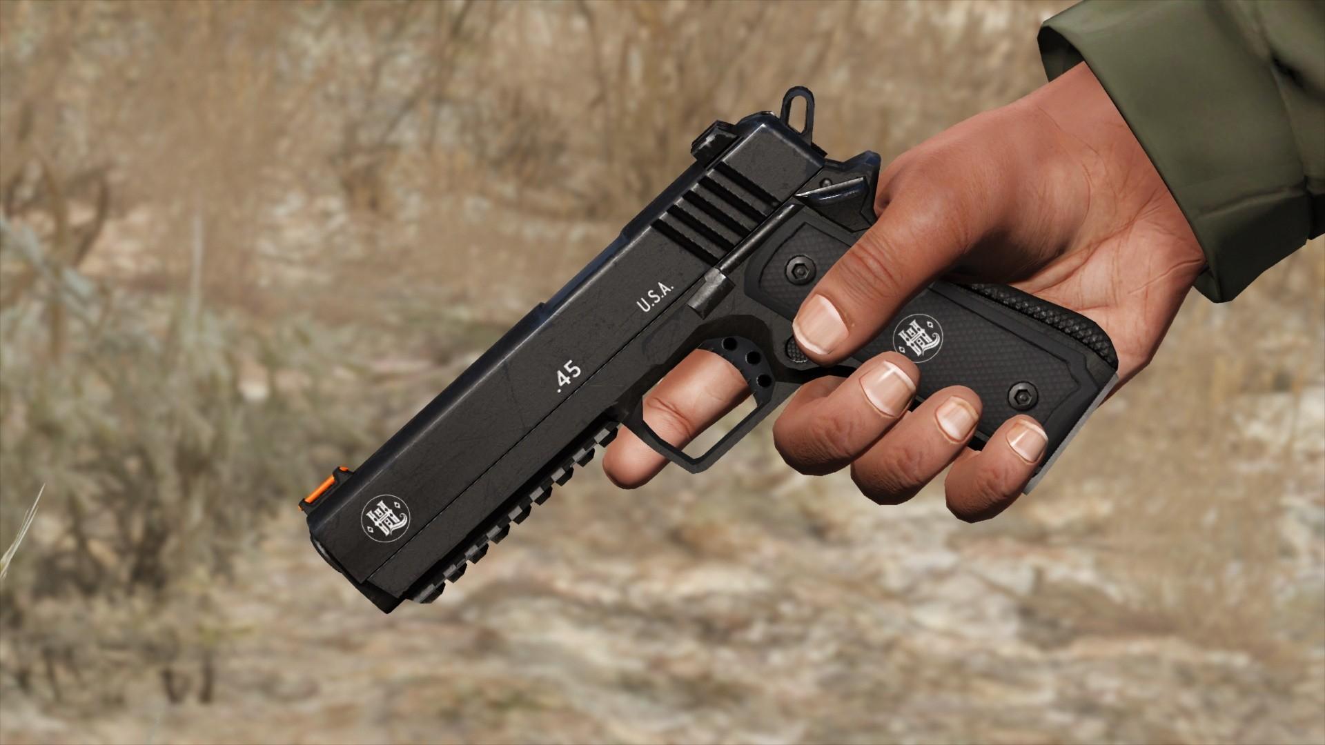 GTA5:黑帮传奇 .45 手枪 MOD(豪华版新增)