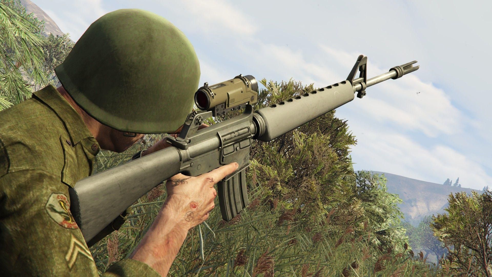 GTA5 M16 SP1 重制版 MOD (动画换弹+定制杂志)