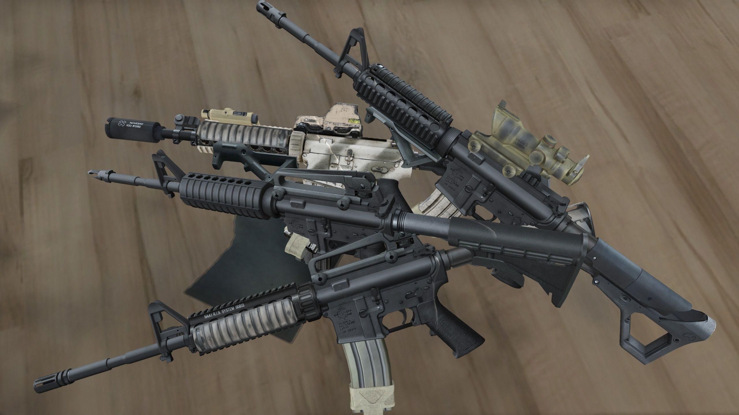 GTA5 战术突击神枪:M4A1 4K材质动画包 MOD (完美第一人称瞄准)