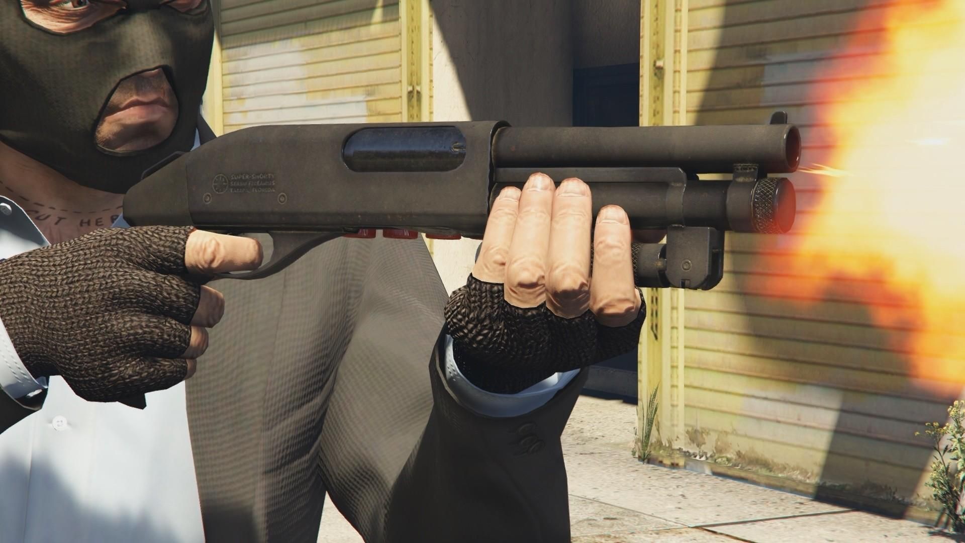 GTA5 极致体验:塞尔布超级短筒霰弹枪 (附备用手枪套)