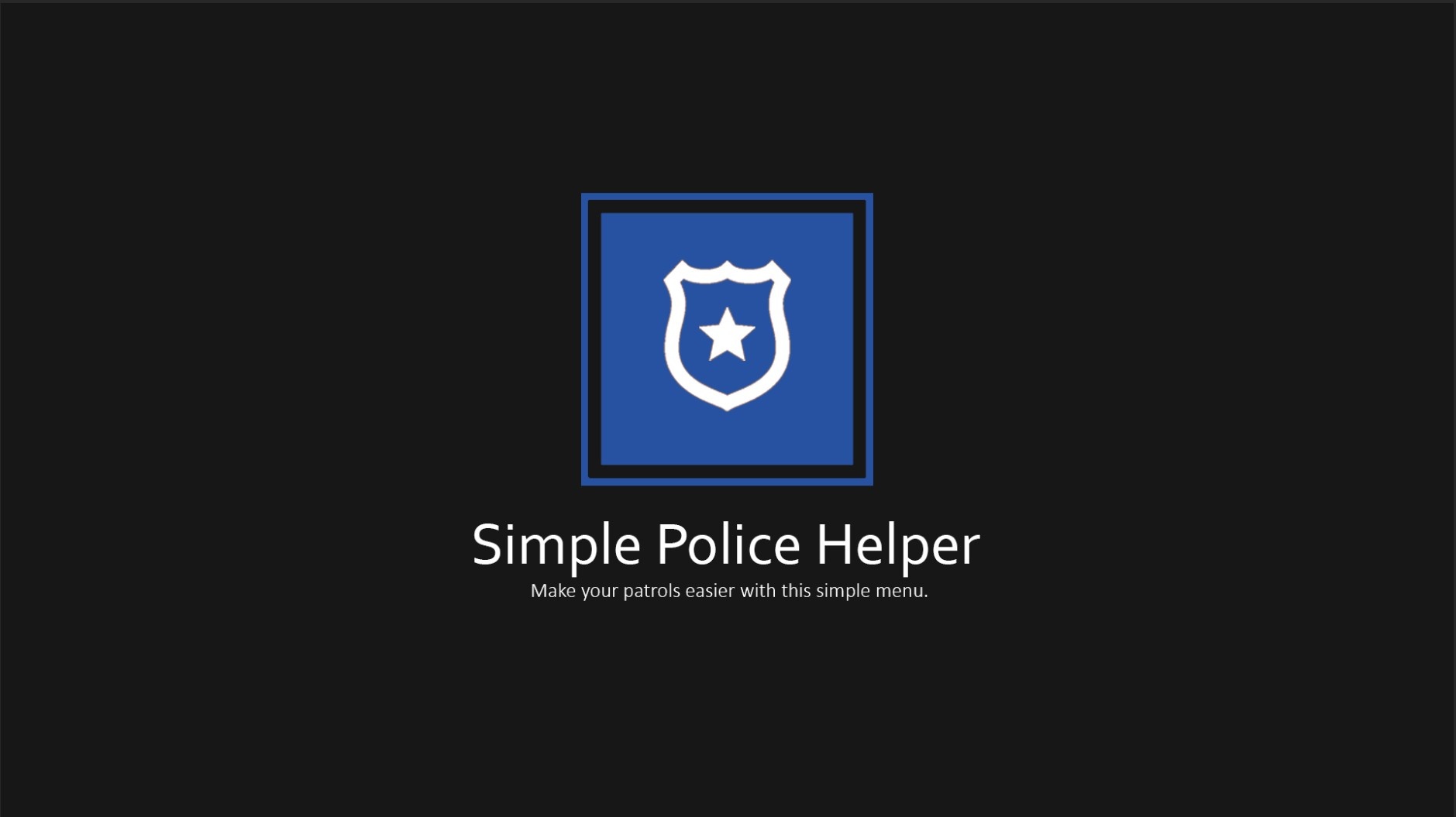 简易警察助手菜单 v1.2.1.1